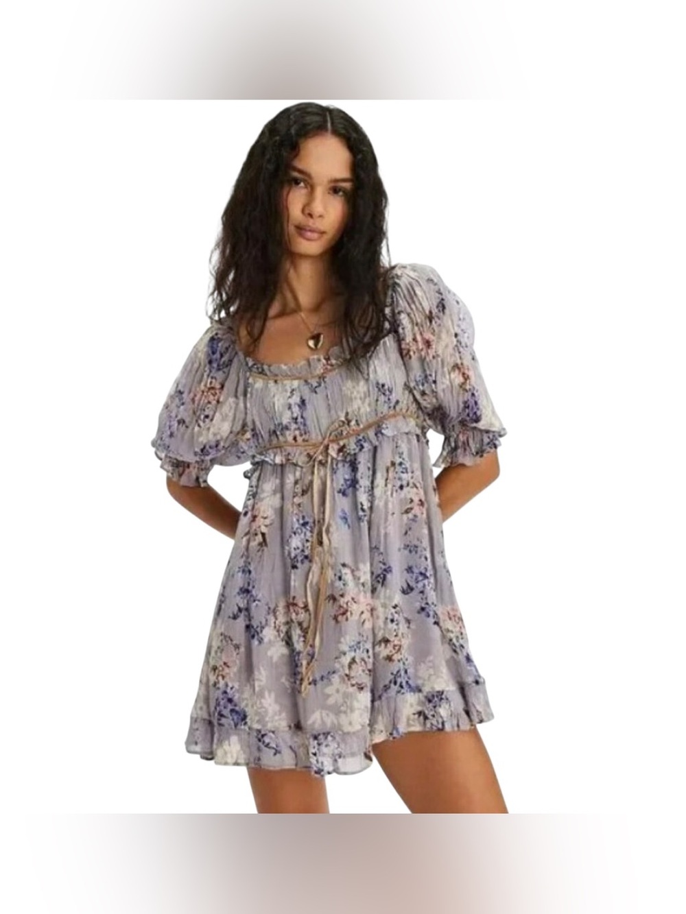 Free People Marney Mini Dress Sz L NWT